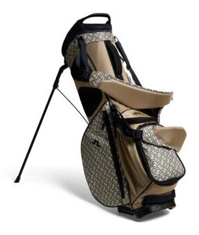 J.Lindeberg JL Flare Printed stand bag, Ladder White Kelp