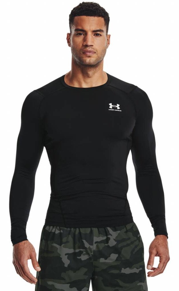 Under Armour HeatGear pánské termo triko s dlouhým rukávem, černé