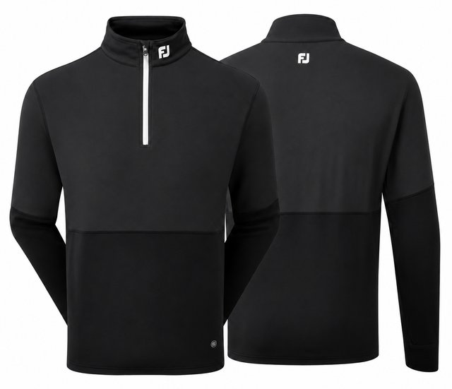 FootJoy ThermoSeries Hybrid Midlayer pánská mikina, černá