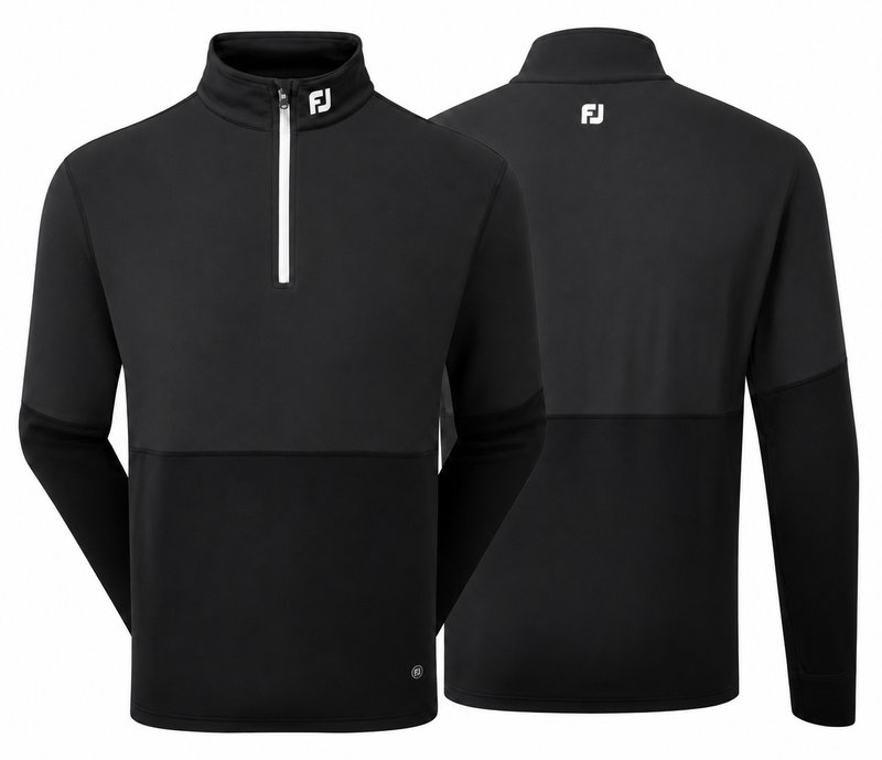 FootJoy ThermoSeries Hybrid Midlayer pánská mikina, černá