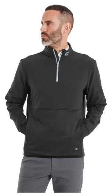 FootJoy ThermoSeries Hybrid Midlayer pánská mikina, černá