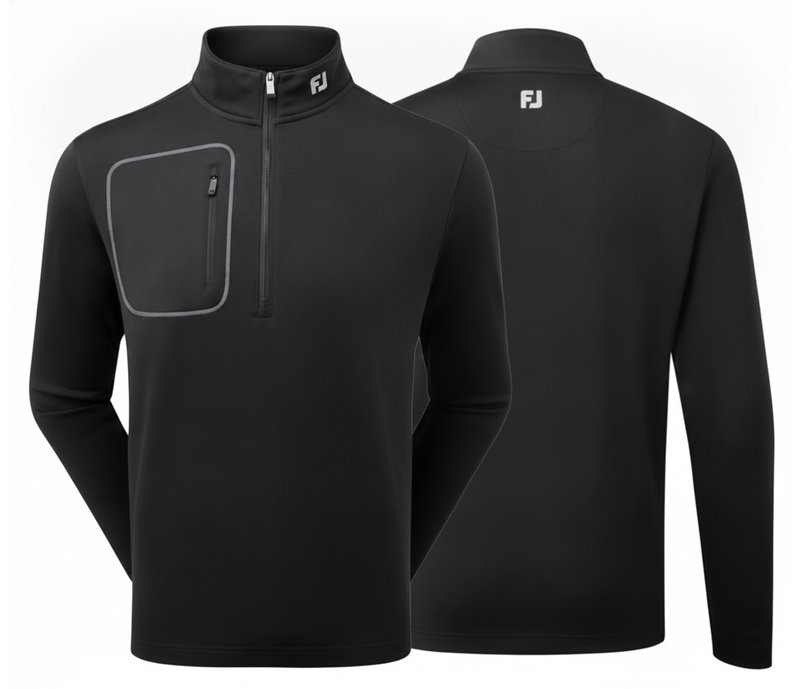 FootJoy ThermoSeries Texture Midlayer pánská mikina, černá