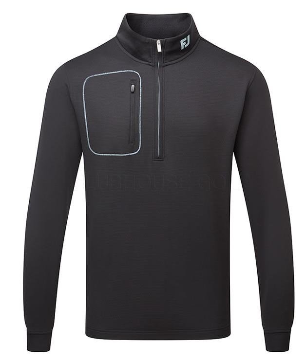 FootJoy ThermoSeries Texture Midlayer pánská mikina, černá