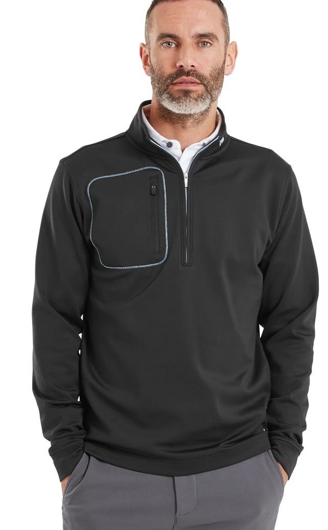 FootJoy ThermoSeries Texture Midlayer pánská mikina, černá