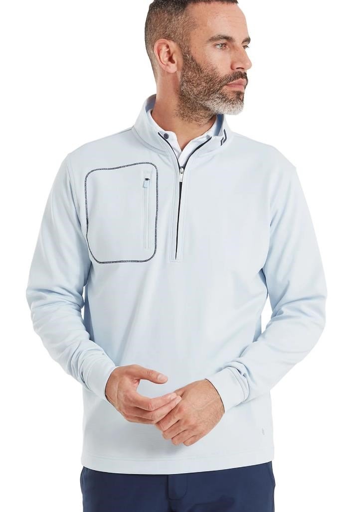 FootJoy ThermoSeries Texture Midlayer pánská mikina, mist