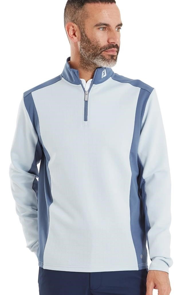 FootJoy ThermoSeries Blocked Midlayer pánská mikina, mist/midnight