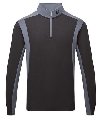 Footjoy ThermoSeries Blocked Midlayer pánská mikina, černá/charcoal