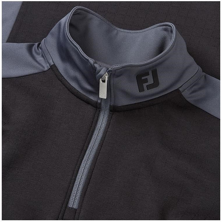 Footjoy ThermoSeries Blocked Midlayer pánská mikina, černá/charcoal
