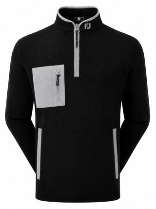 FootJoy Polar Fleece Chill-Out pánská mikina, černá/šedá