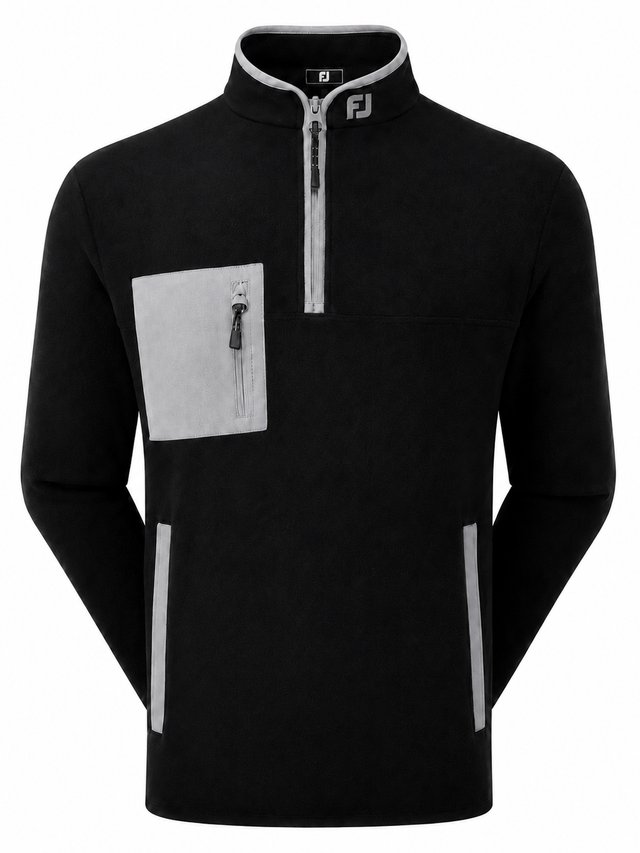 FootJoy Polar Fleece Chill-Out pánská mikina, černá/šedá