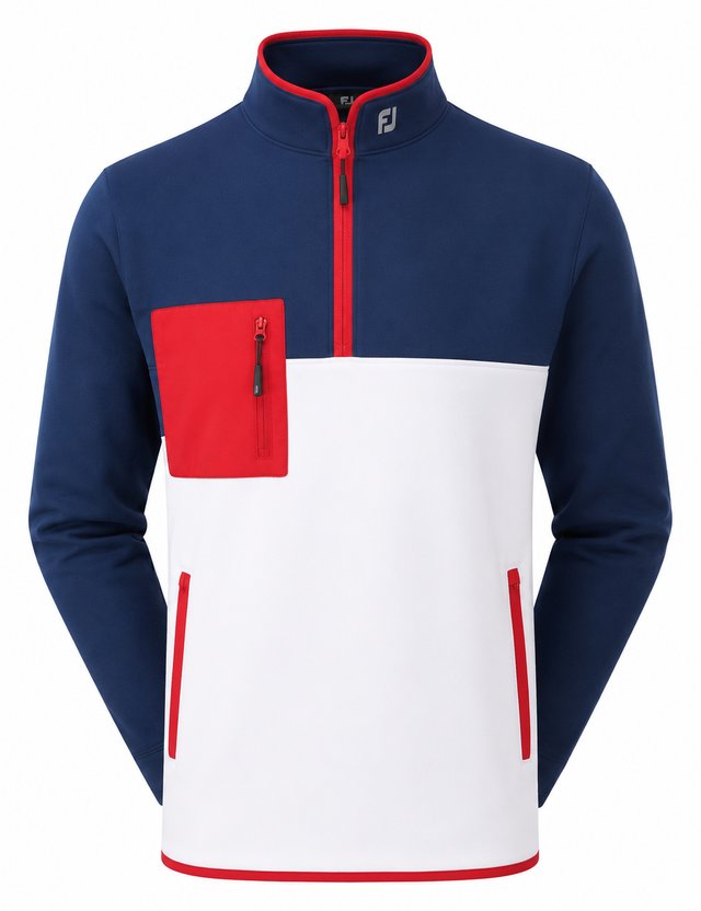 FootJoy Polar Fleece Chill-Out pánská mikina, navy/white/red