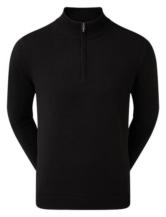 FootJoy drirelease Half-Zip Lined pánský svetr, černý