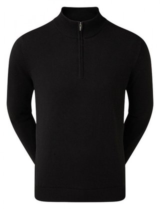FootJoy drirelease Half-Zip Lined pánský svetr, černý