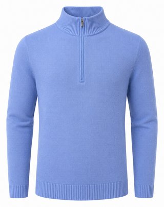 FootJoy drirelease Half-Zip Lined pánský svetr, heather blue
