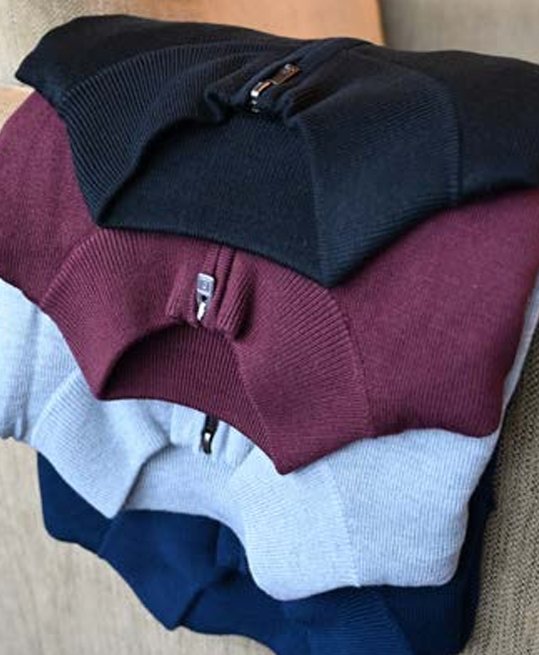 FootJoy drirelease Half-Zip Lined pánský svetr, heather blue