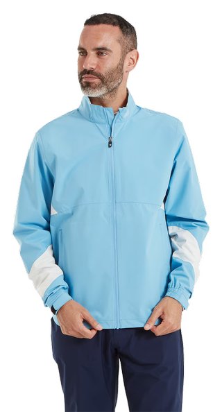 FootJoy HydroLite X pánská bunda, mid blue/oyster grey