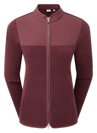 FootJoy MicroFleece Full-Zip Midlayer dámská mikina, port