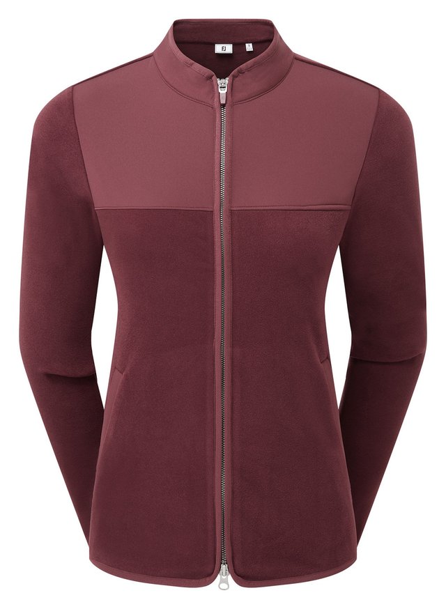 FootJoy MicroFleece Full-Zip Midlayer dámská mikina, port