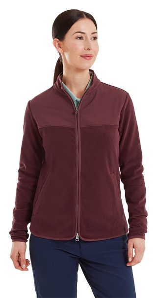FootJoy MicroFleece Full-Zip Midlayer dámská mikina, port