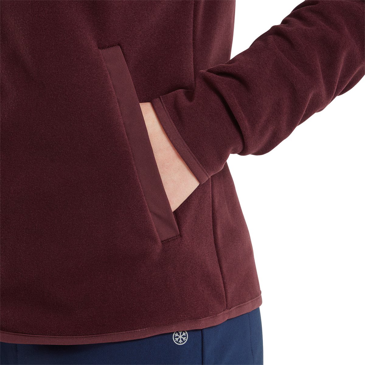 FootJoy MicroFleece Full-Zip Midlayer dámská mikina, port