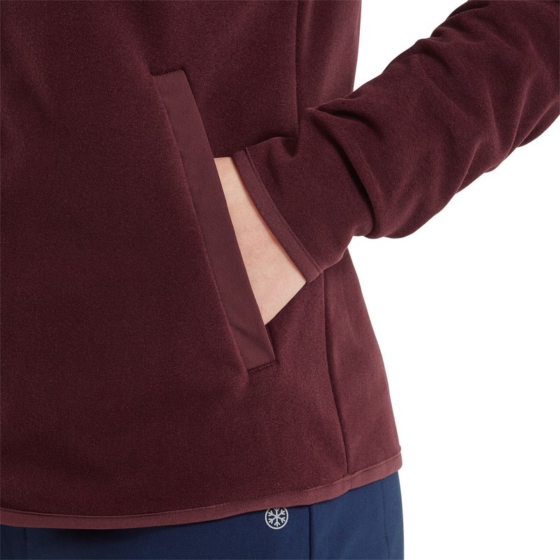 FootJoy MicroFleece Full-Zip Midlayer dámská mikina, port