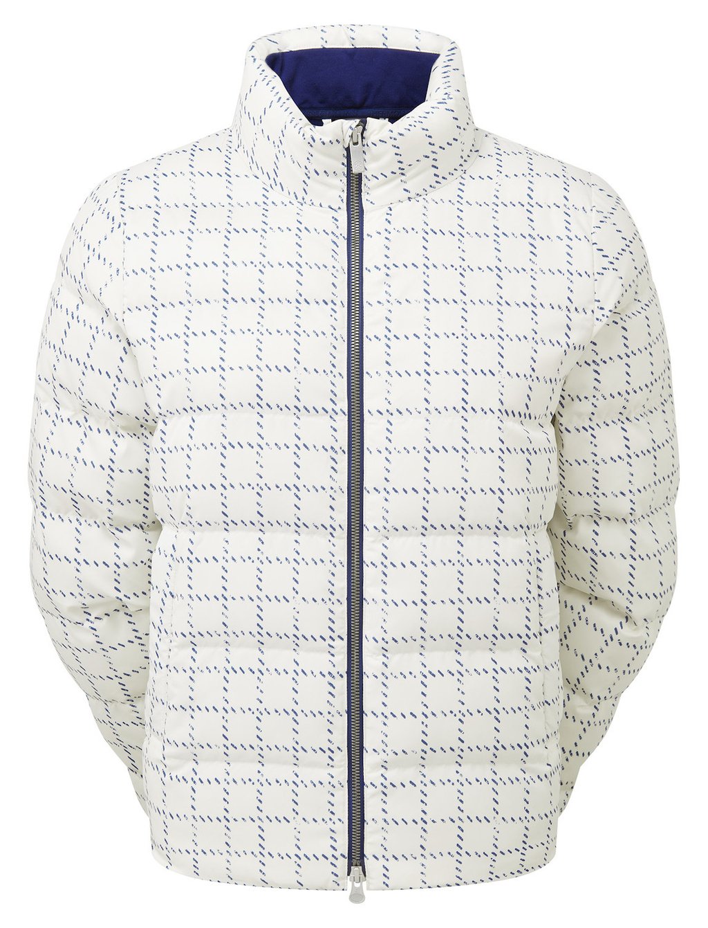 FootJoy ThermoSeries Insulated dámská bunda, off white/navy distressed plaid