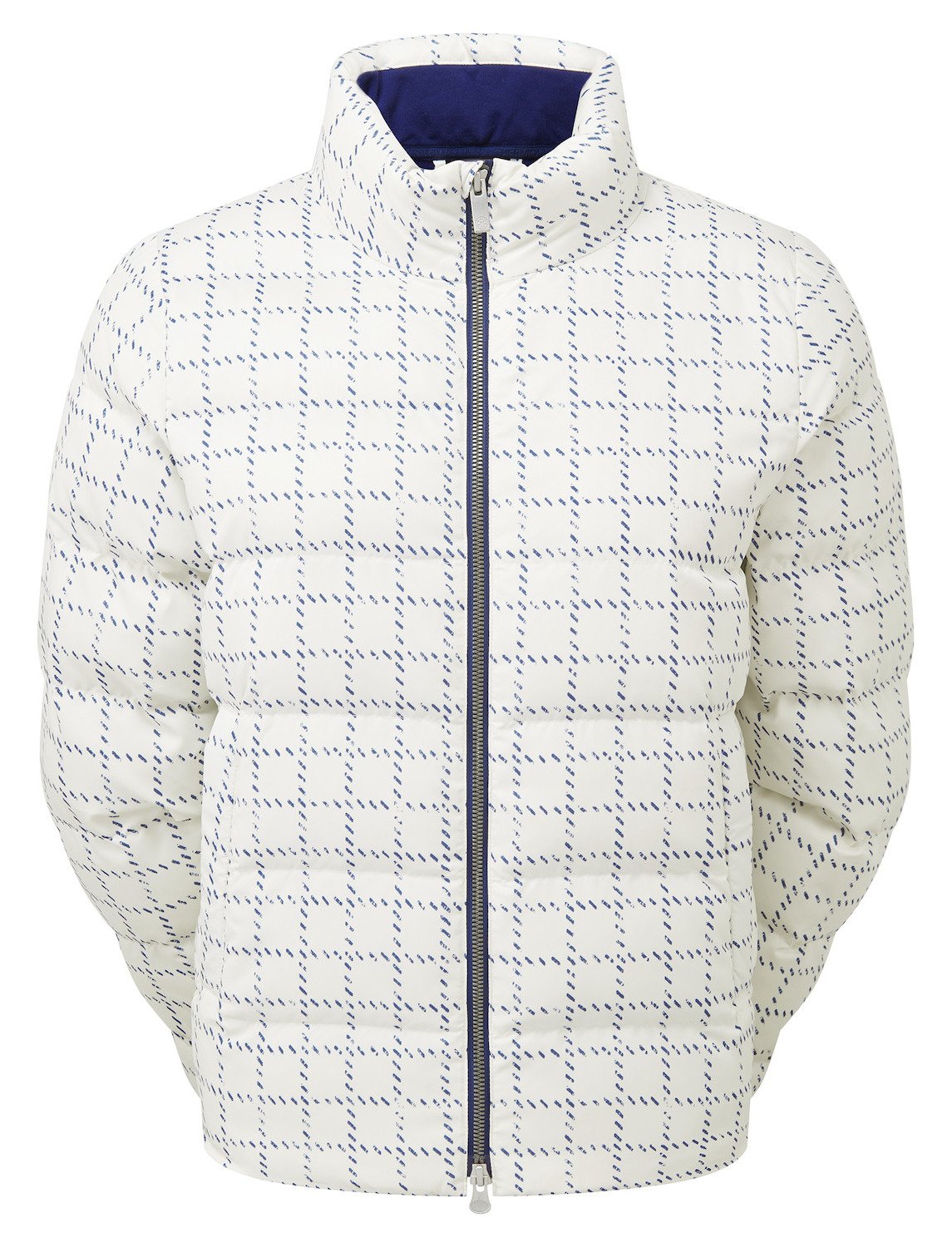 FootJoy ThermoSeries Insulated dámská bunda, off white/navy distressed plaid