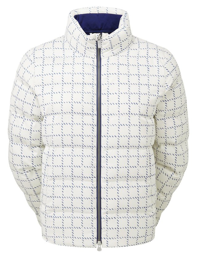 FootJoy ThermoSeries Insulated dámská bunda, off white/navy distressed plaid