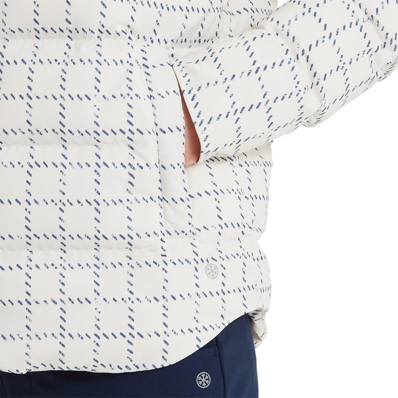 FootJoy ThermoSeries Insulated dámská bunda, off white/navy distressed plaid
