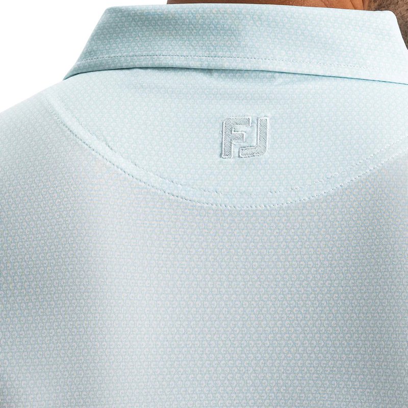 FootJoy Heritage Logo Lisle pánské polo, white/mint julep