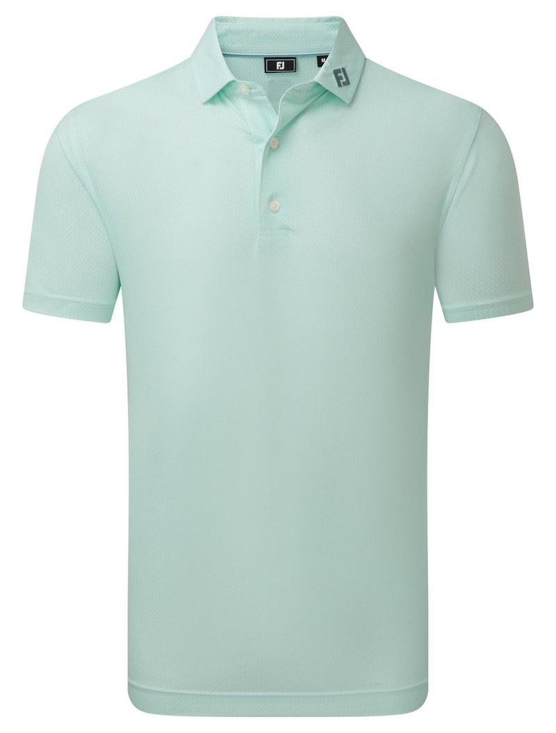 FootJoy Heritage Logo Lisle pánské polo, white/mint julep