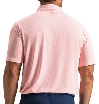 FootJoy Heritage Logo Lisle pánské polo, white/peach