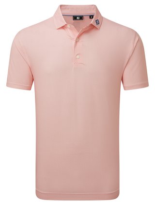 FootJoy Heritage Logo Lisle pánské polo, white/peach