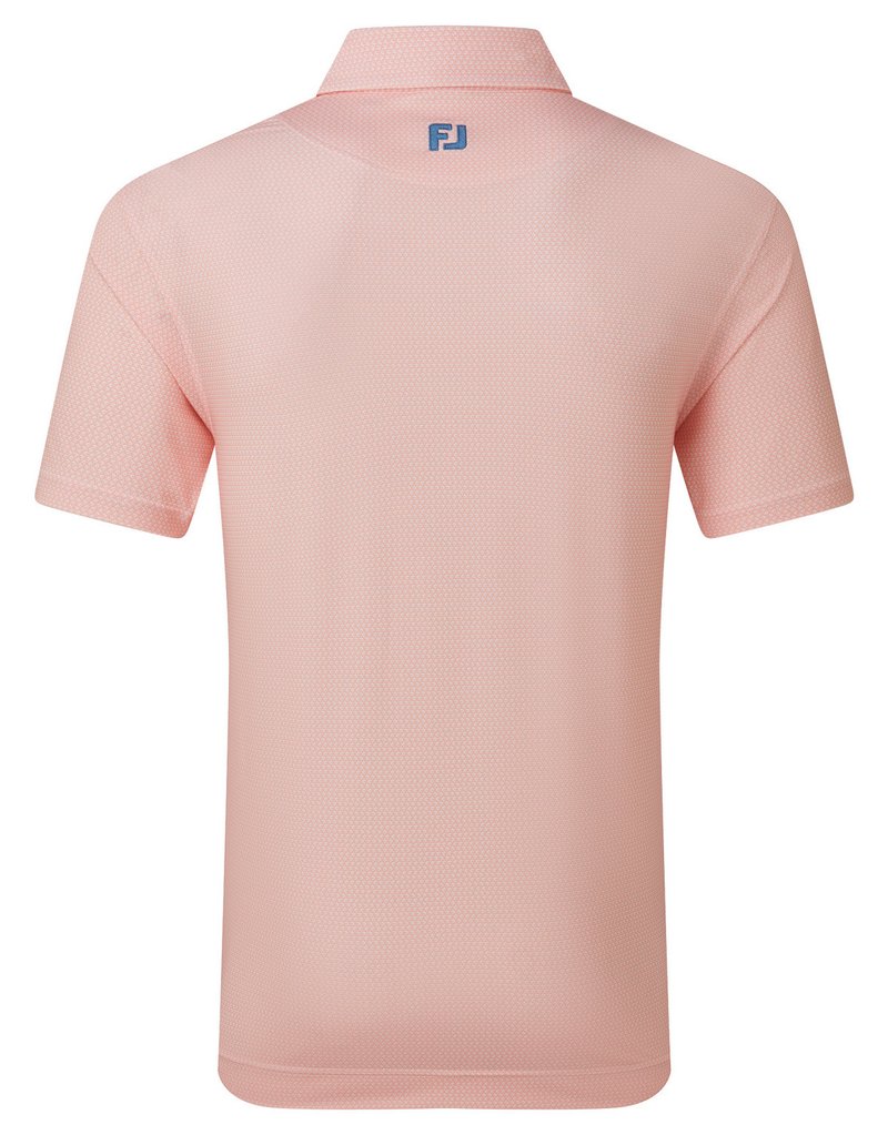 FootJoy Heritage Logo Lisle pánské polo, white/peach