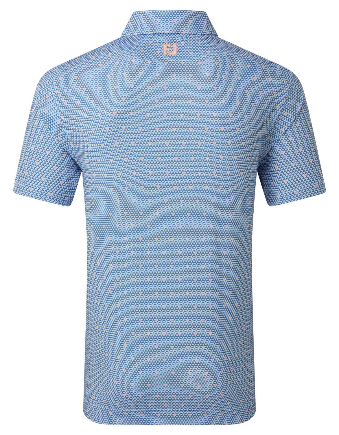 FootJoy Order Geometric Lisle pánské polo, white/riviera/peach