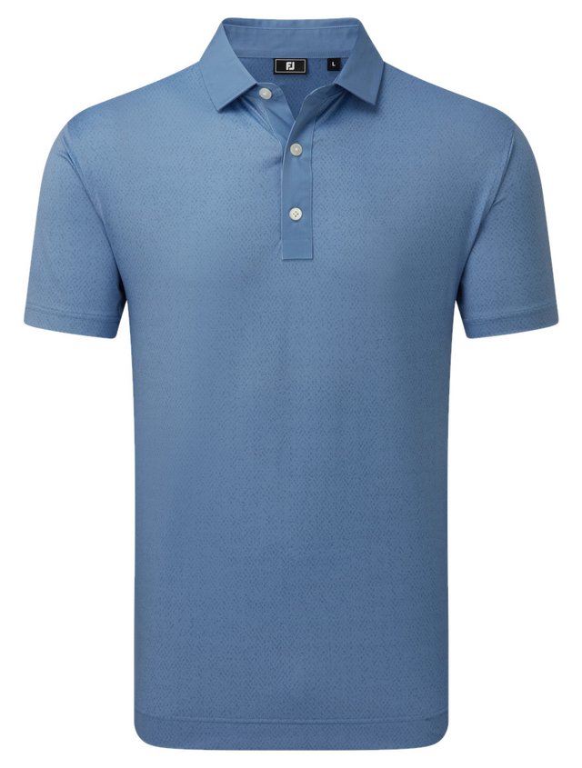 FootJoy Tailor Texture Lisle pánské triko, riviera tonal