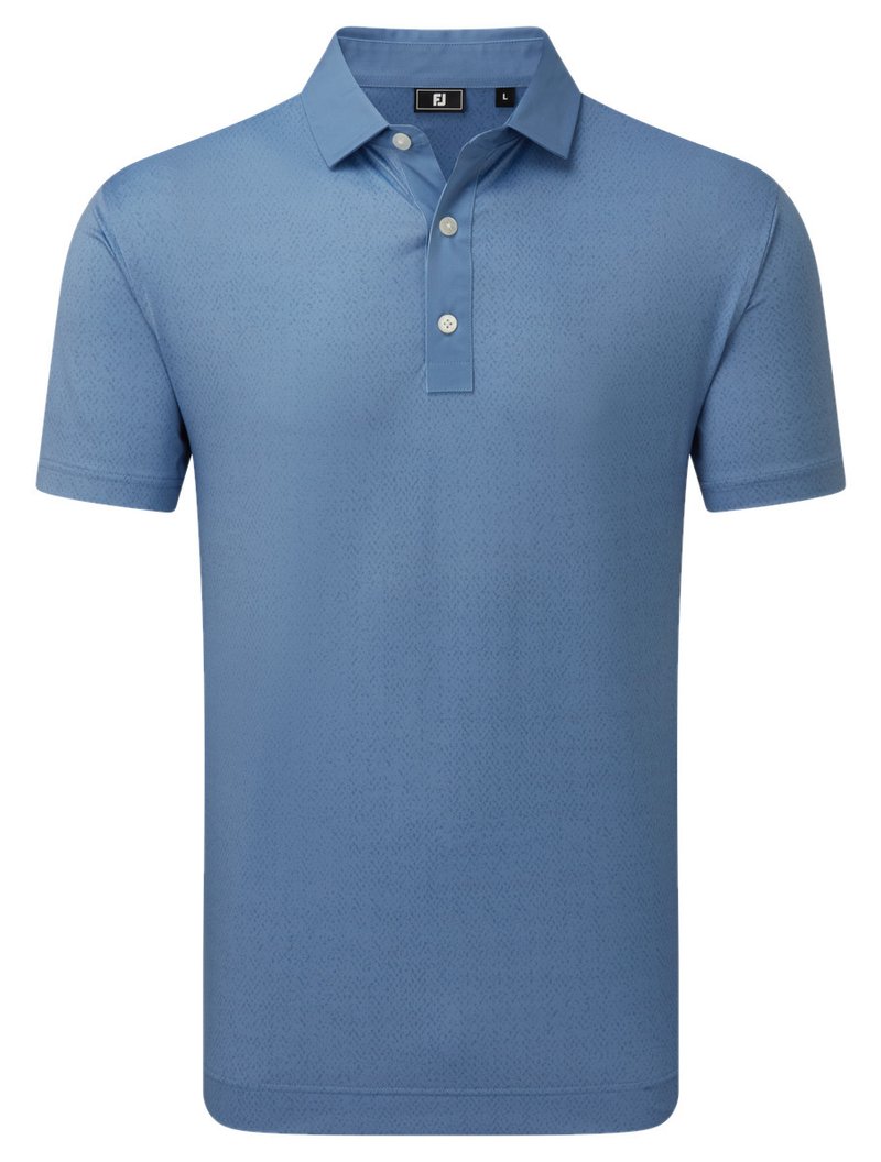 FootJoy Tailor Texture Lisle pánské triko, riviera tonal