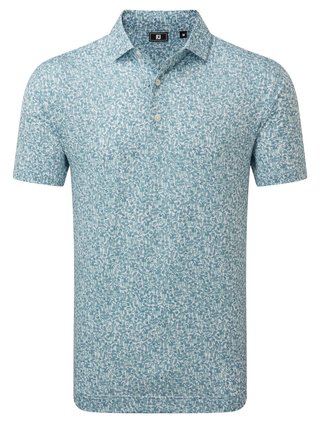 FootJoy Bloody Mary Lisle pánské triko, bílá/lavender aura/mint julep/modrá