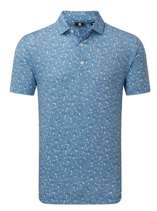 FootJoy Bloody Mary Lisle pánské triko, tonal riviera/broskvová/bílá/modrá