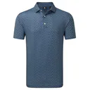 FootJoy Vegas Marker Lisle pánské polo, mint julep/navy/wiward blue