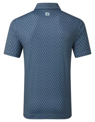 FootJoy Vegas Marker Lisle pánské polo, mint julep/navy/wiward blue