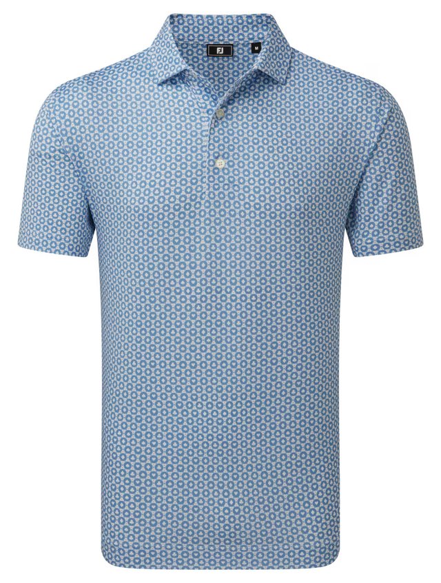 FootJoy Vegas Marker Lisle pánské polo, white/riviera/peach