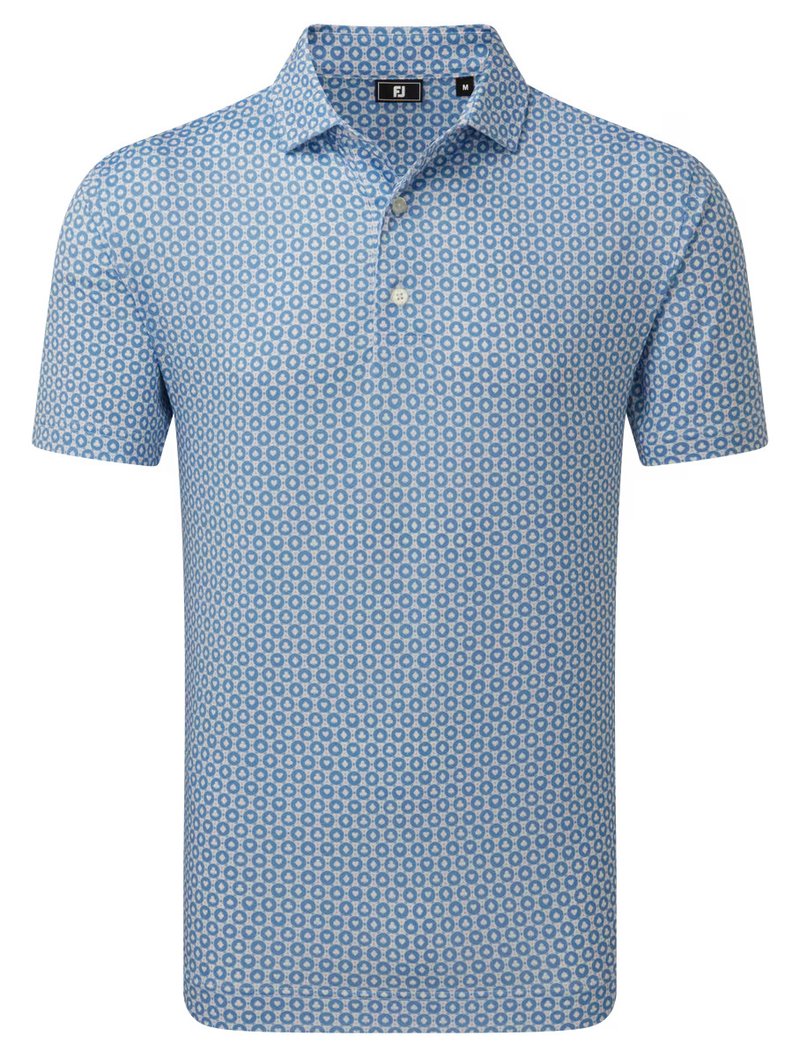 FootJoy Vegas Marker Lisle pánské polo, white/riviera/peach