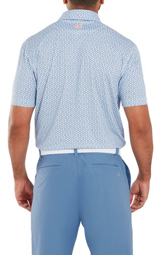 FootJoy Vegas Marker Lisle pánské polo, white/riviera/peach