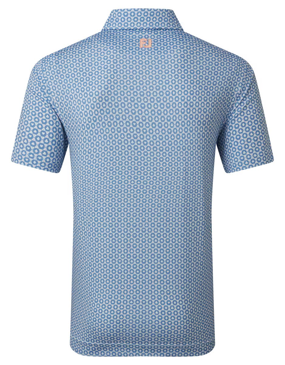 FootJoy Vegas Marker Lisle pánské polo, white/riviera/peach