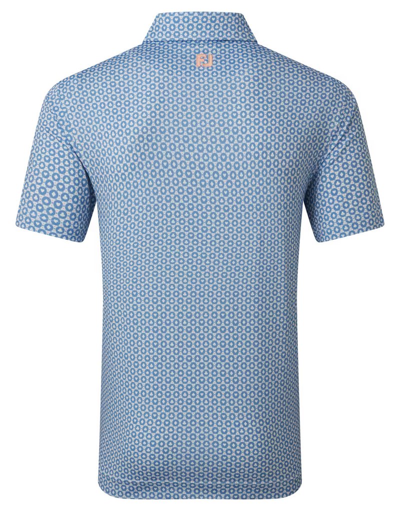 FootJoy Vegas Marker Lisle pánské polo, white/riviera/peach