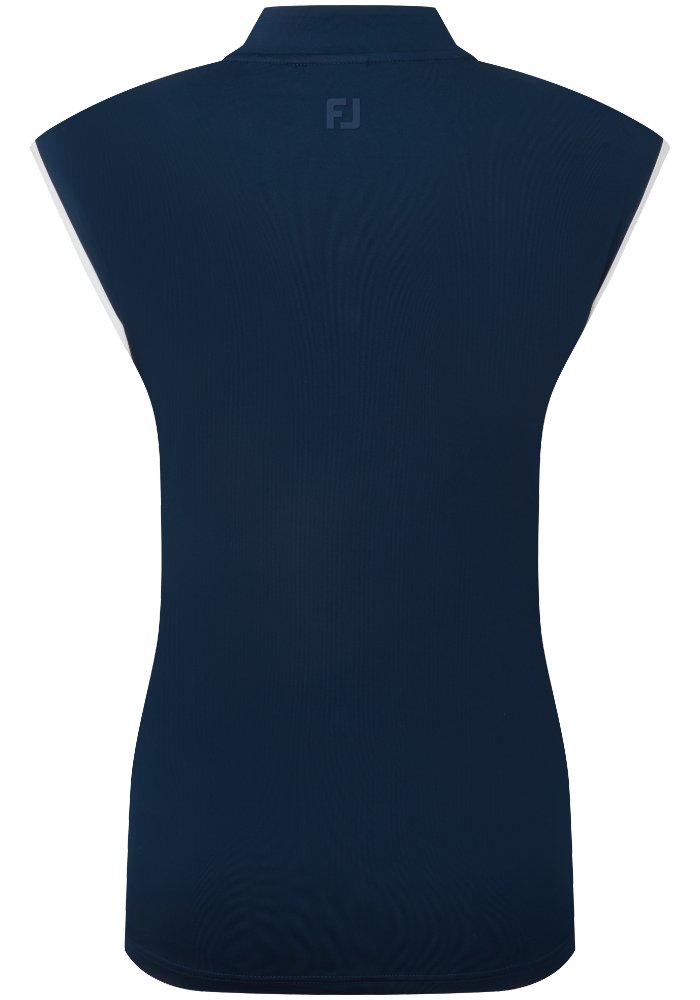 FootJoy Mock Neck Snap Front dámské polo, navy/white