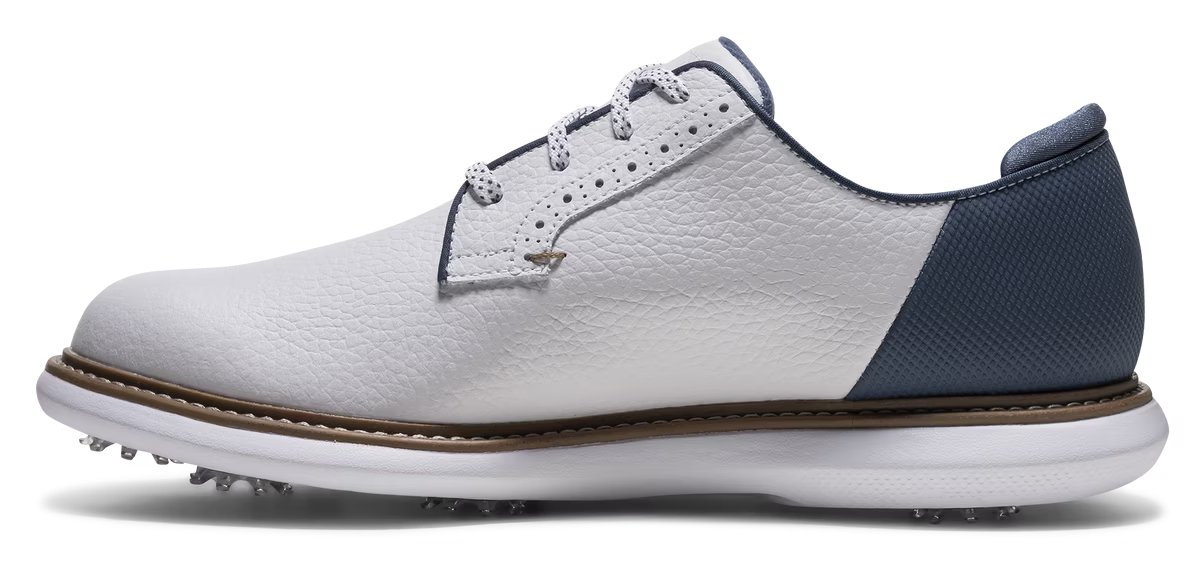 FootJoy FJ Traditions Blucher pánské golfové boty, bílo/modro/béžové