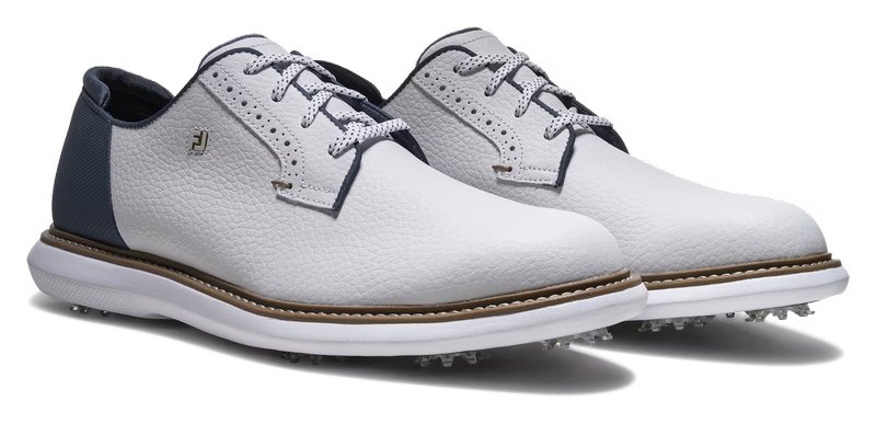 FootJoy FJ Traditions Blucher pánské golfové boty, bílo/modro/béžové