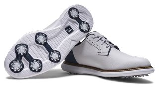 FootJoy FJ Traditions Blucher pánské golfové boty, bílo/modro/béžové